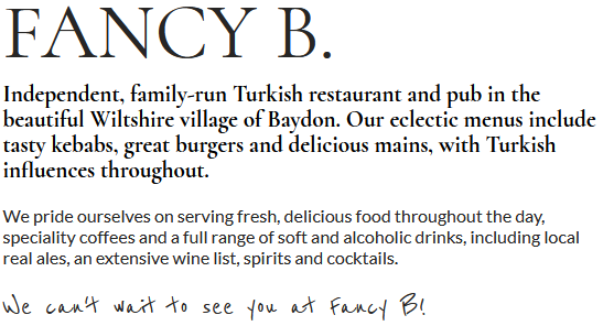 Fancy B Turkish Resturant & Pub