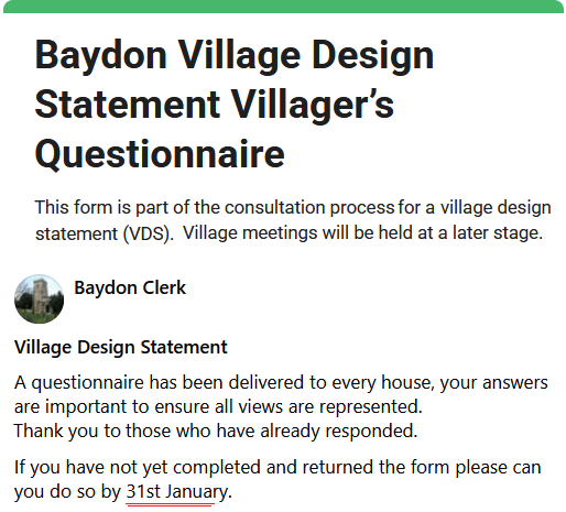 Baydon Village Design