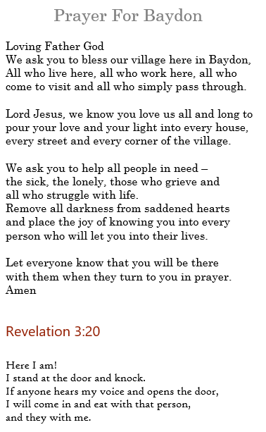 Village Prayer