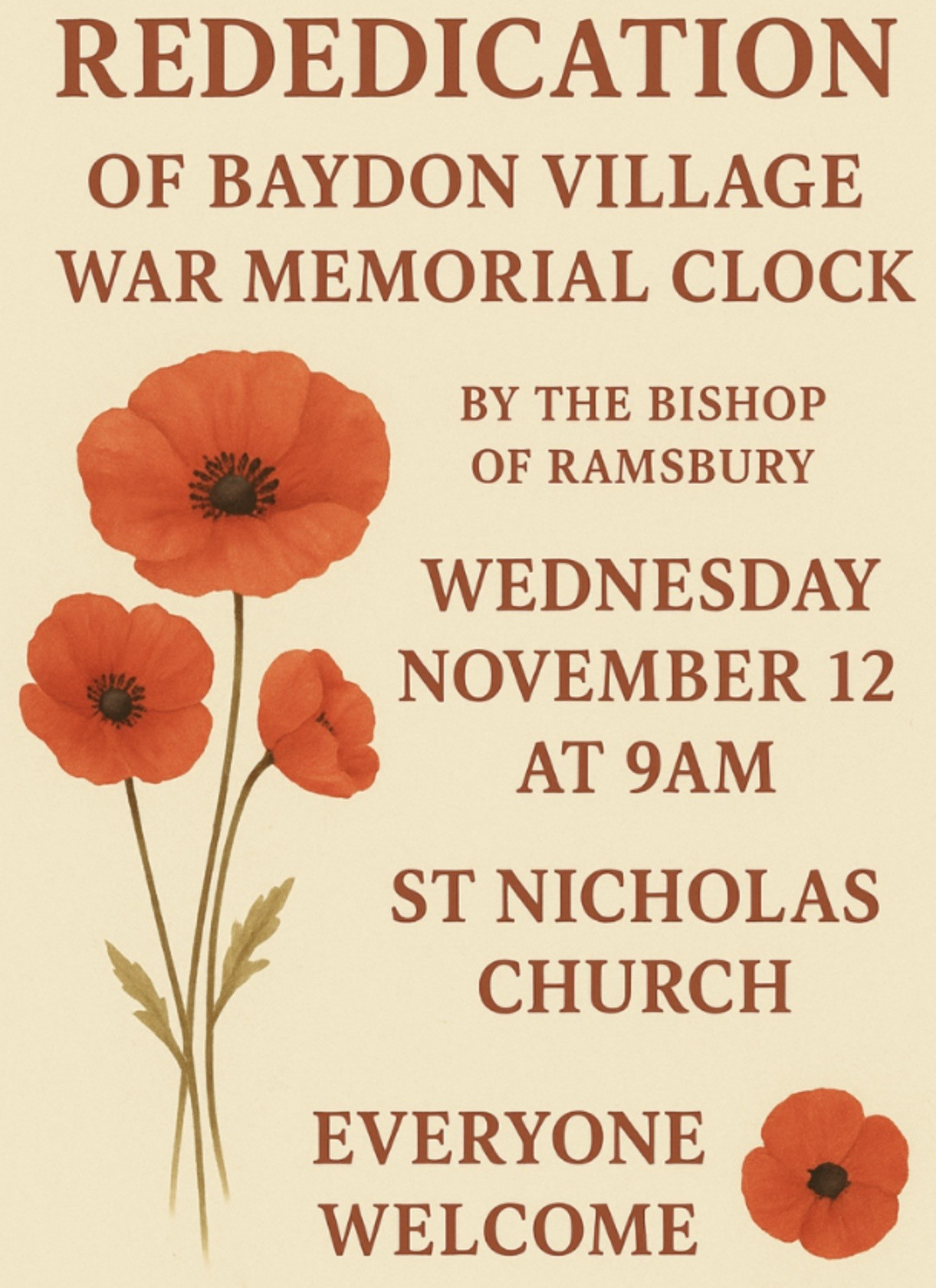rededication of church clock