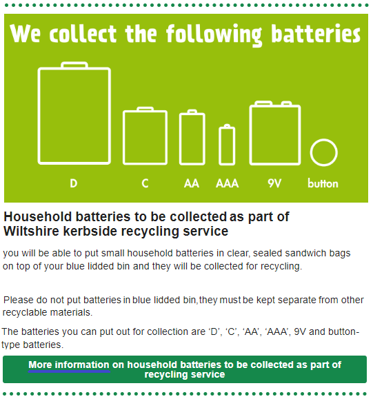 Battery Recycling examples
