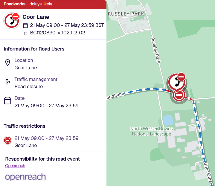 road works