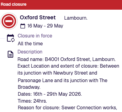 road works