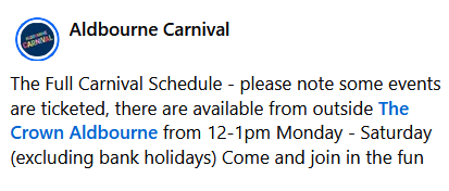 Aldbourne carnival 2025