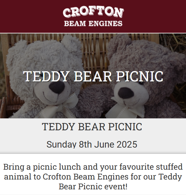 Teddy Bears Picnic at Croft Beam Engines 