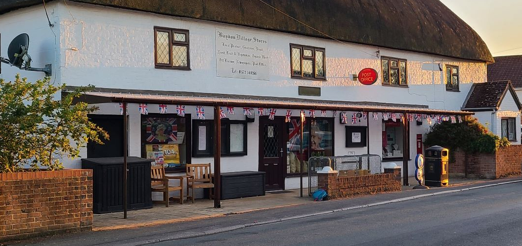 Baydon Stores in the Sun